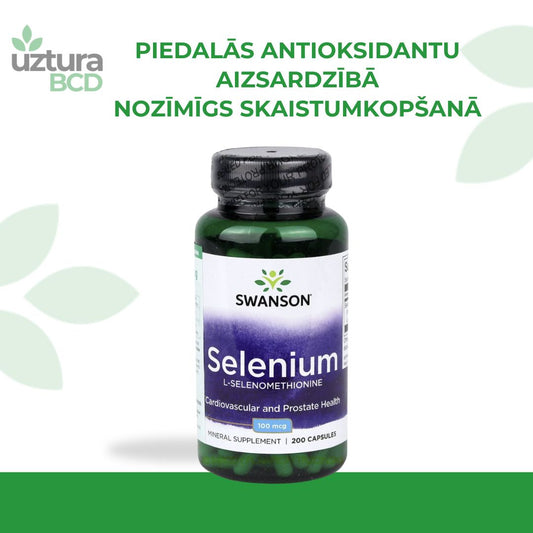 selēns epieciešama minerālviela. skaistumam un aizsardzībai pret stresu